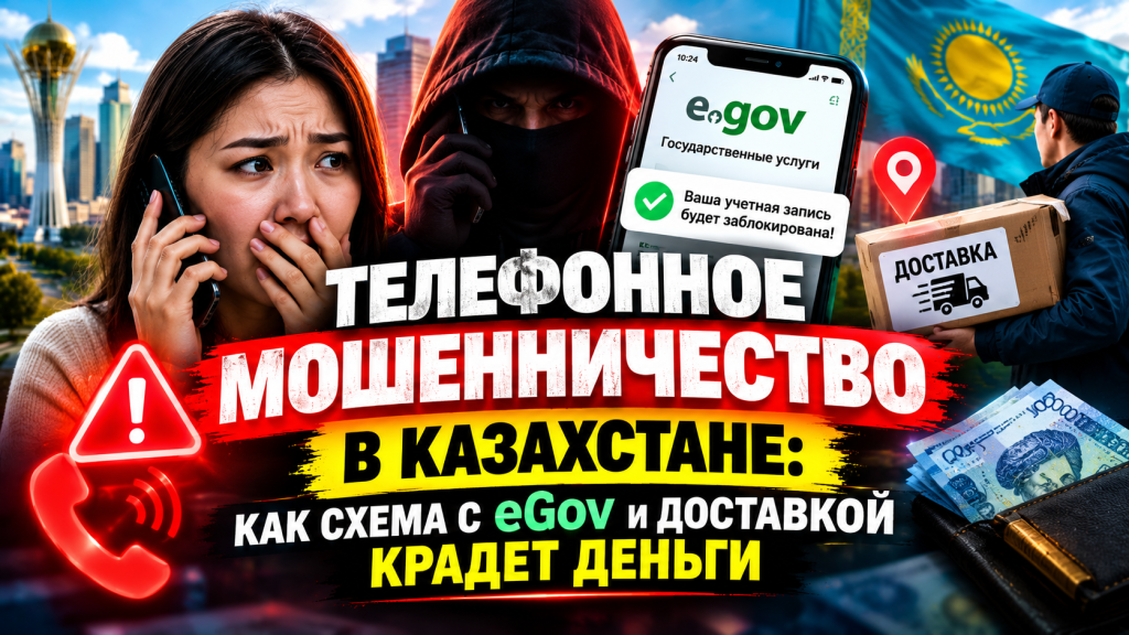 Мошенничество через доставки и eGov в Казахстане - новая схема телефонного обмана