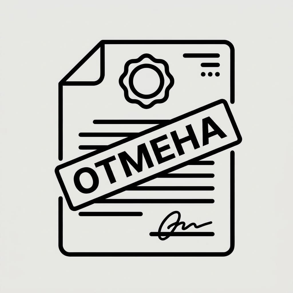 Отмена исполнительных надписей
