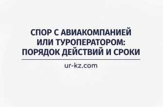 Споры с авиакомпаниями и туроператорами в Казахстане: права и порядок действий