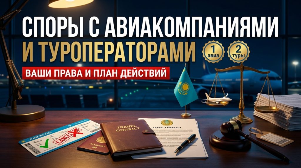 Споры с авиакомпаниями и туроператорами: карта раздела и порядок действий для пассажиров в Казахстане